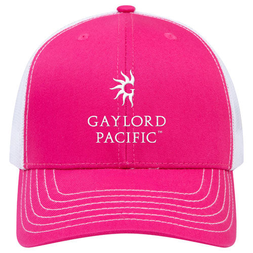 Custom BRAND / LOGO Cotton Blend Twill 6 Panel Mid Profile Mesh Back Trucker Cap