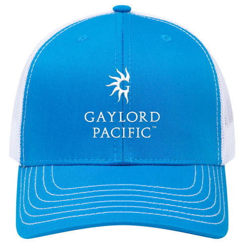 Custom BRAND / LOGO Cotton Blend Twill 6 Panel Mid Profile Mesh Back Trucker Cap