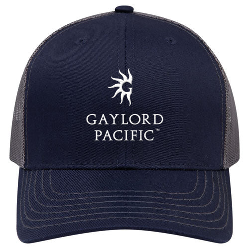 Custom BRAND / LOGO Cotton Blend Twill 6 Panel Mid Profile Mesh Back Trucker Cap