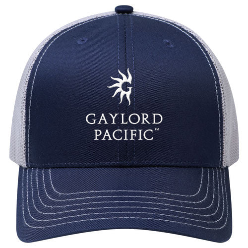 Custom BRAND / LOGO Cotton Blend Twill 6 Panel Mid Profile Mesh Back Trucker Cap