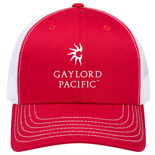 Custom BRAND / LOGO Cotton Blend Twill 6 Panel Mid Profile Mesh Back Trucker Cap
