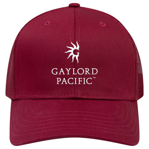 Custom BRAND / LOGO Cotton Blend Twill 6 Panel Mid Profile Mesh Back Trucker Cap