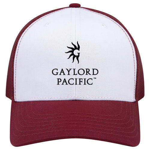 Custom BRAND / LOGO Cotton Blend Twill 6 Panel Mid Profile Mesh Back Trucker Cap