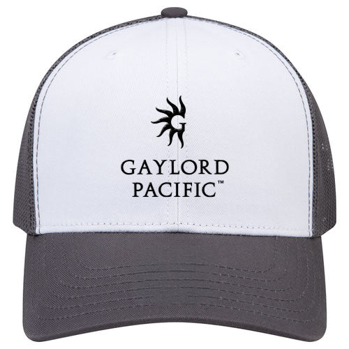 Custom BRAND / LOGO Cotton Blend Twill 6 Panel Mid Profile Mesh Back Trucker Cap