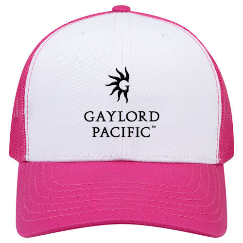 Custom BRAND / LOGO Cotton Blend Twill 6 Panel Mid Profile Mesh Back Trucker Cap