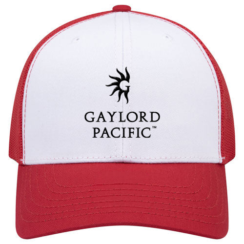 Custom BRAND / LOGO Cotton Blend Twill 6 Panel Mid Profile Mesh Back Trucker Cap