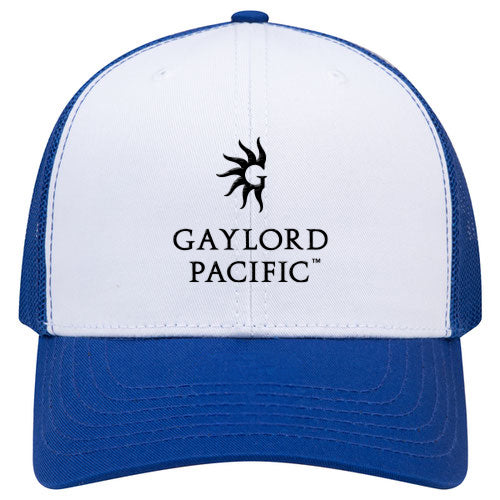 Custom BRAND / LOGO Cotton Blend Twill 6 Panel Mid Profile Mesh Back Trucker Cap