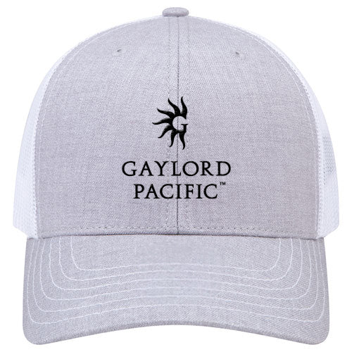 Custom BRAND / LOGO Cotton Blend Twill 6 Panel Mid Profile Mesh Back Trucker Cap