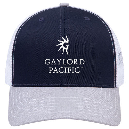Custom BRAND / LOGO Cotton Blend Twill 6 Panel Mid Profile Mesh Back Trucker Cap