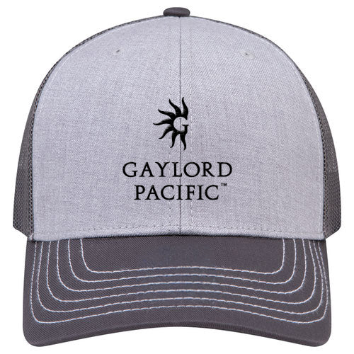 Custom BRAND / LOGO Cotton Blend Twill 6 Panel Mid Profile Mesh Back Trucker Cap
