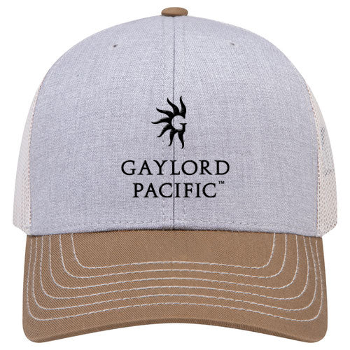 Custom BRAND / LOGO Cotton Blend Twill 6 Panel Mid Profile Mesh Back Trucker Cap