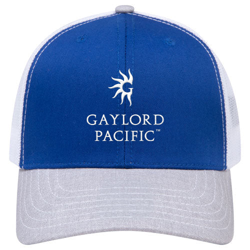 Custom BRAND / LOGO Cotton Blend Twill 6 Panel Mid Profile Mesh Back Trucker Cap