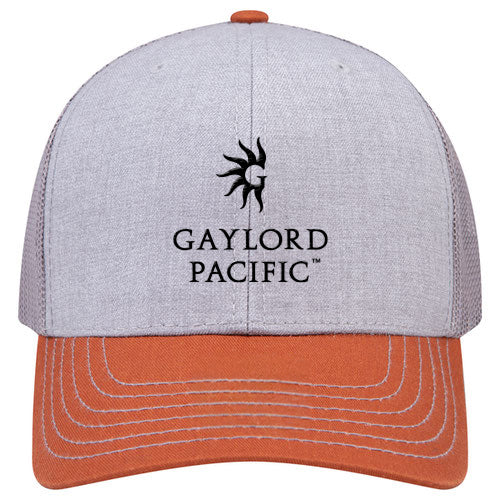 Custom BRAND / LOGO Cotton Blend Twill 6 Panel Mid Profile Mesh Back Trucker Cap