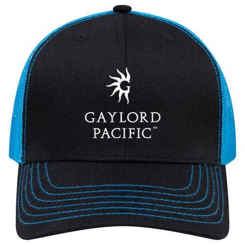 Custom BRAND / LOGO Cotton Blend Twill 6 Panel Mid Profile Mesh Back Trucker Cap