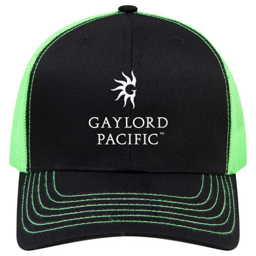 Custom BRAND / LOGO Cotton Blend Twill 6 Panel Mid Profile Mesh Back Trucker Cap