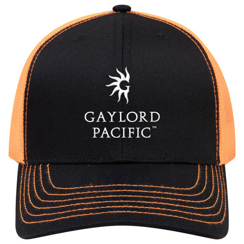 Custom BRAND / LOGO Cotton Blend Twill 6 Panel Mid Profile Mesh Back Trucker Cap