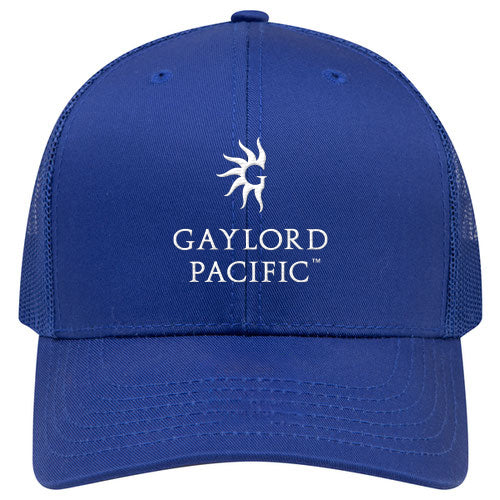 Custom BRAND / LOGO Cotton Blend Twill 6 Panel Mid Profile Mesh Back Trucker Cap
