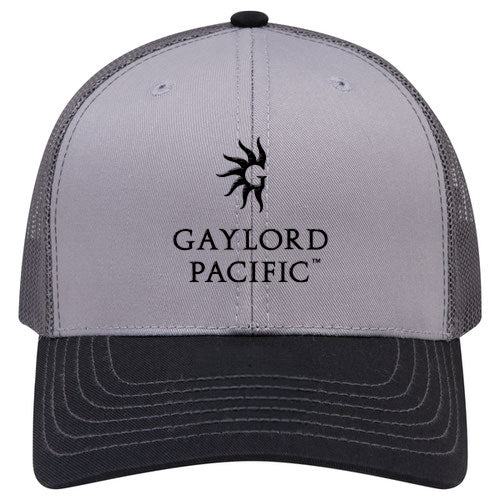 Custom BRAND / LOGO Cotton Blend Twill 6 Panel Mid Profile Mesh Back Trucker Cap