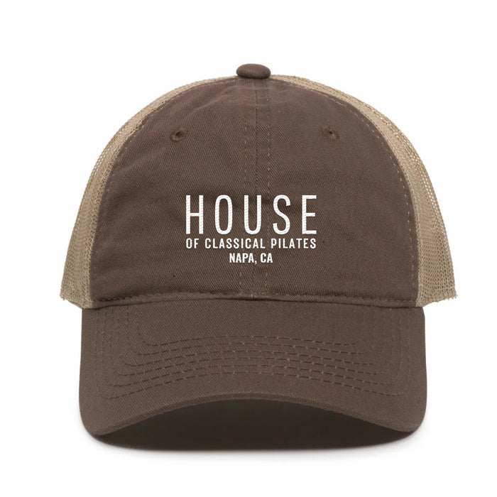 Custom BRAND/LOGO Garment Washed Cotton Twill Trucker Cap