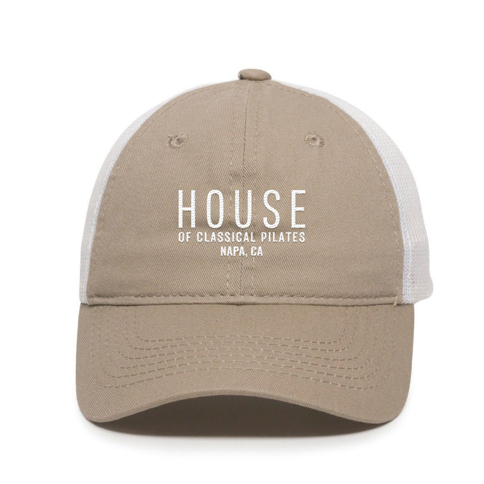 Custom BRAND/LOGO Garment Washed Cotton Twill Trucker Cap