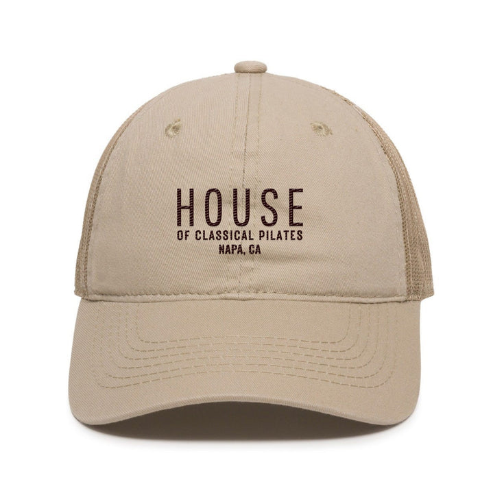 Custom BRAND/LOGO Garment Washed Cotton Twill Trucker Cap