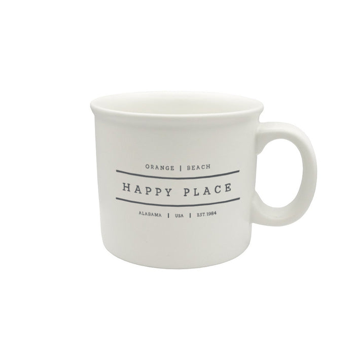 Custom HAPPY PLACE 14 Oz. Ceramic Chunky Mug