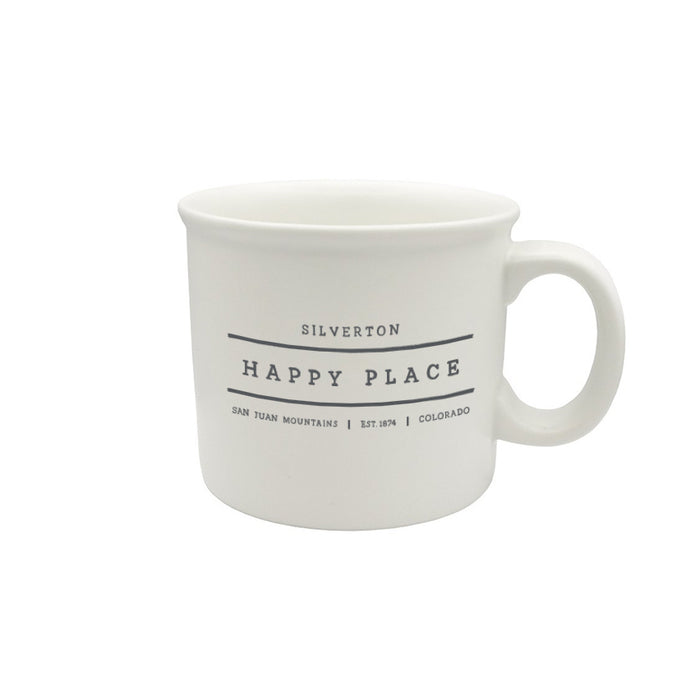 Custom HAPPY PLACE 14 Oz. Ceramic Chunky Mug