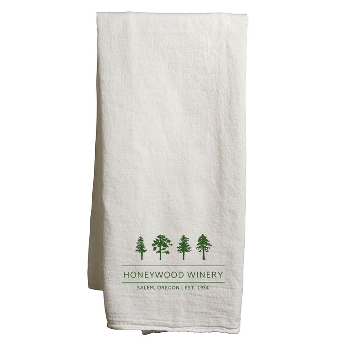 22" x 38" Flour Sack Tea Towel Printed with a Customizable VISTA COLLECTION Design
