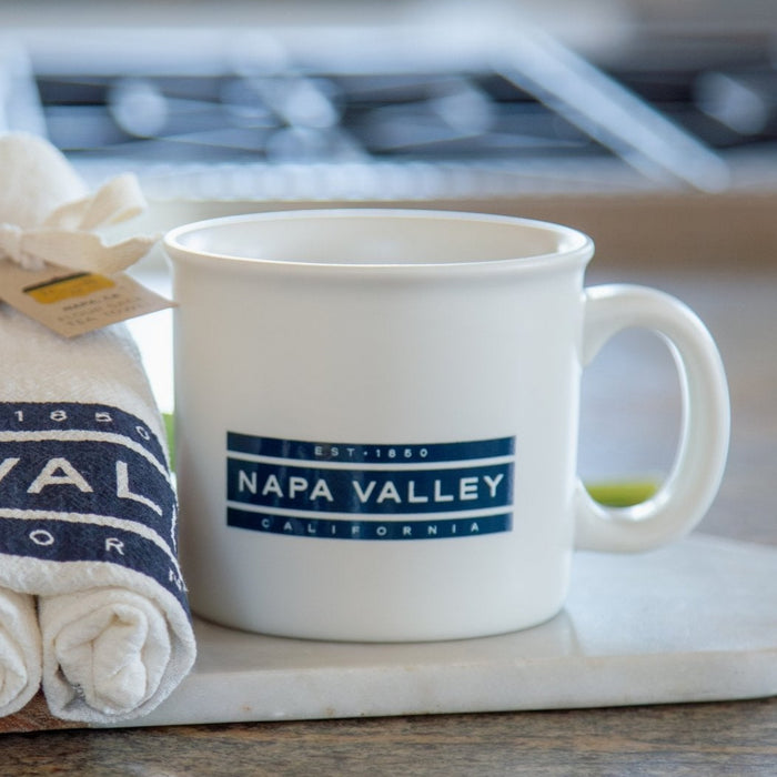 14 Oz. Chunky Ceramic Mug Printed with a Customizable STRIPE COLLECTION Design