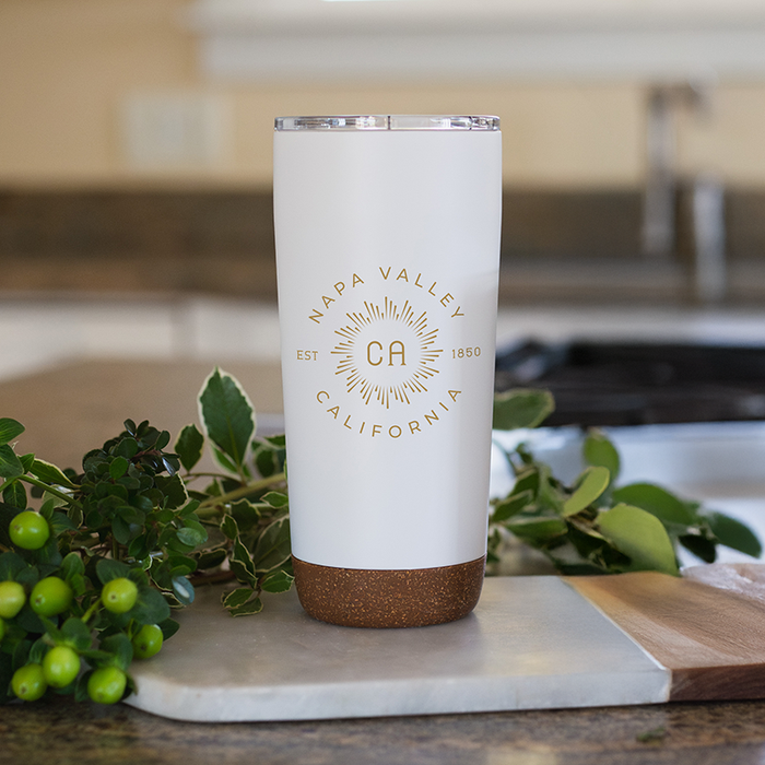 Custom Wholesale 20 Oz. Corky Insulated Tumbler Printed in BURST COLLECTION design