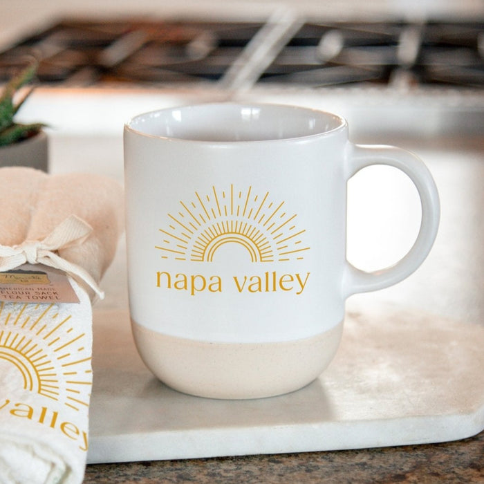 17 Oz. Terra Ceramic Matte Mug Printed with a Customizable SUNSHINE COLLECTION Design