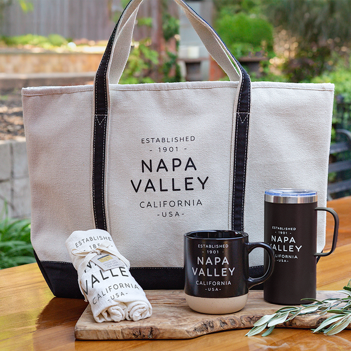 Custom Wholesale 24 Oz. Large Zippered Boat Tote Printed in TEXT COLLECTION Design