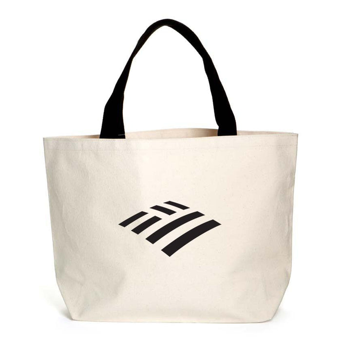 Custom Wholesale 20 Oz. Heavyweight Canvas Tote with Black Webbing Handles