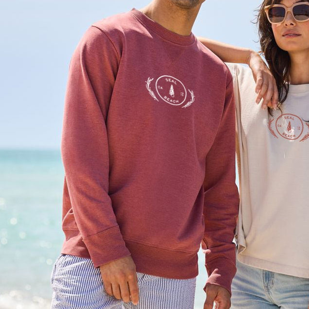 Live & Tell Unisex 7 Oz. Crewneck Pullover Vintage Wash Fleece Sweatshirt