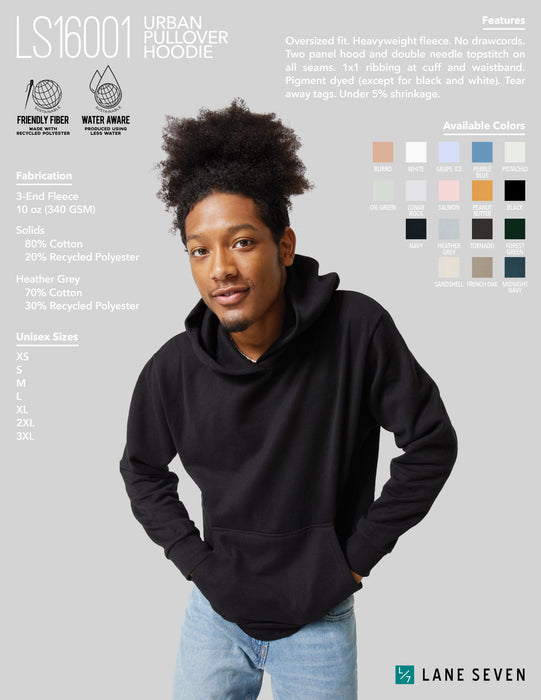 Custom Wholesale Lane Seven Unisex Urban Hoodie