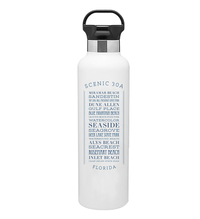 Custom LIST 24 Oz Stainless Gear Water Bottle