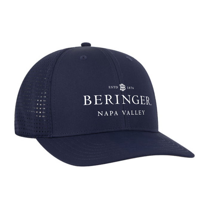 Otto Cap Pongee 6 Panel Mid Profile Baseball Cap Printed with a Customizable BRAND OR LOGO Design