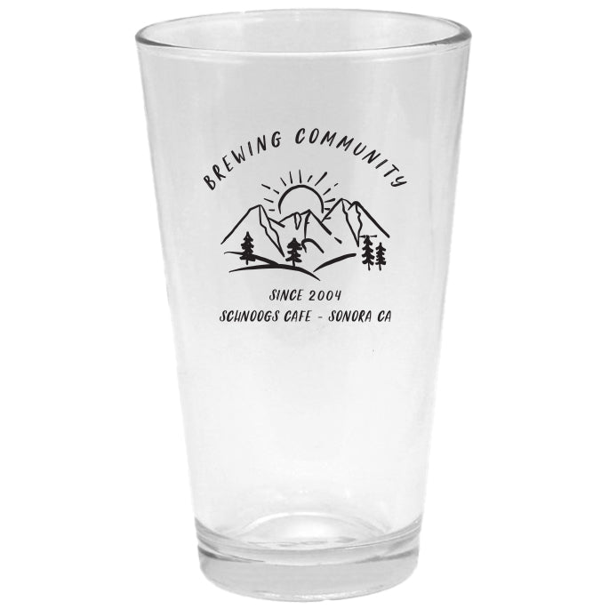 Custom BRAND / LOGO 16 Oz. Pint Glass One Color