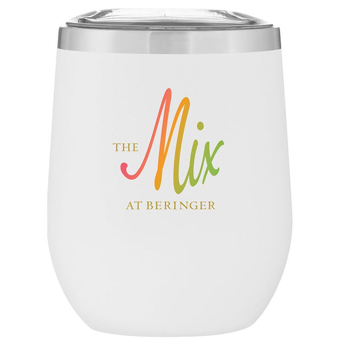 Custom Wholesale 12 Oz. Stainless Insulated Stemless Wine Cup