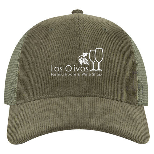 Custom BRAND / LOGO Corduroy Low Profile Trucker Cap