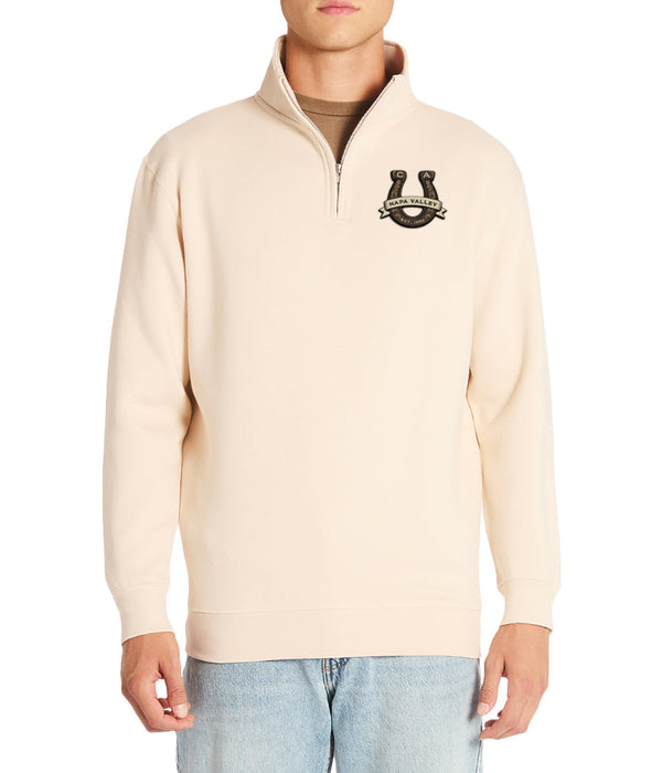 Custom Wholesale Lane Seven Unisex Premium Quarter Zip Embroidered in LUCKY COLLECTION design