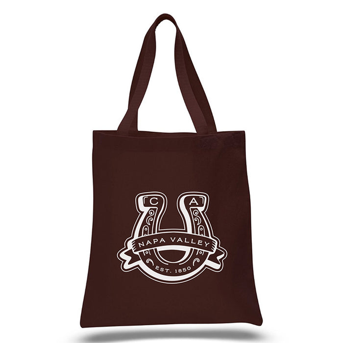 Custom LUCKY 12 Oz. Colored Canvas Simple Tote Bag