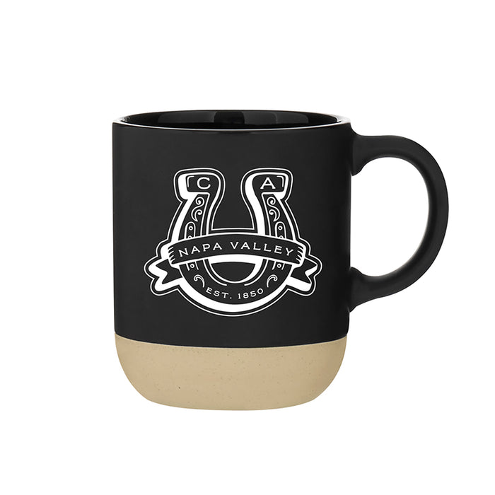 Custom Wholesale 17 Oz. Terra Ceramic Matte Mug Printed in LUCKY COLLECTION design