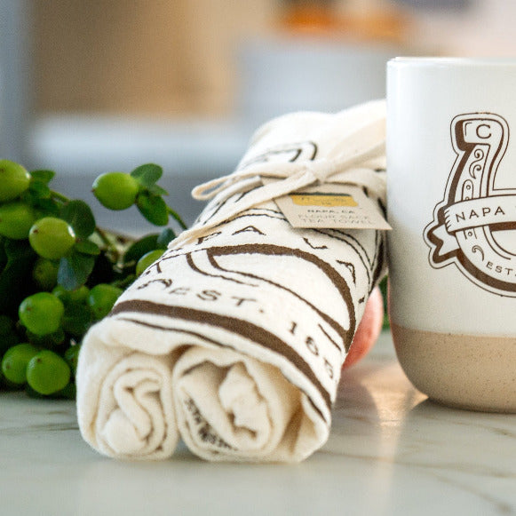 Custom Wholesale Flour Sack Tea Towels - Printed in LUCKY COLLECTION Design