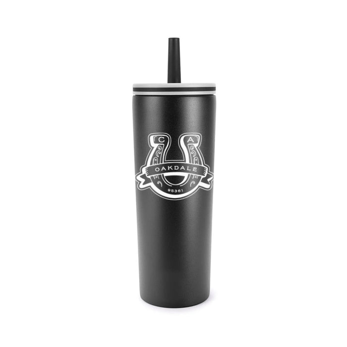 Custom BRAND / LOGO 24 Oz. Stainless Chill Tumbler W/ Straw