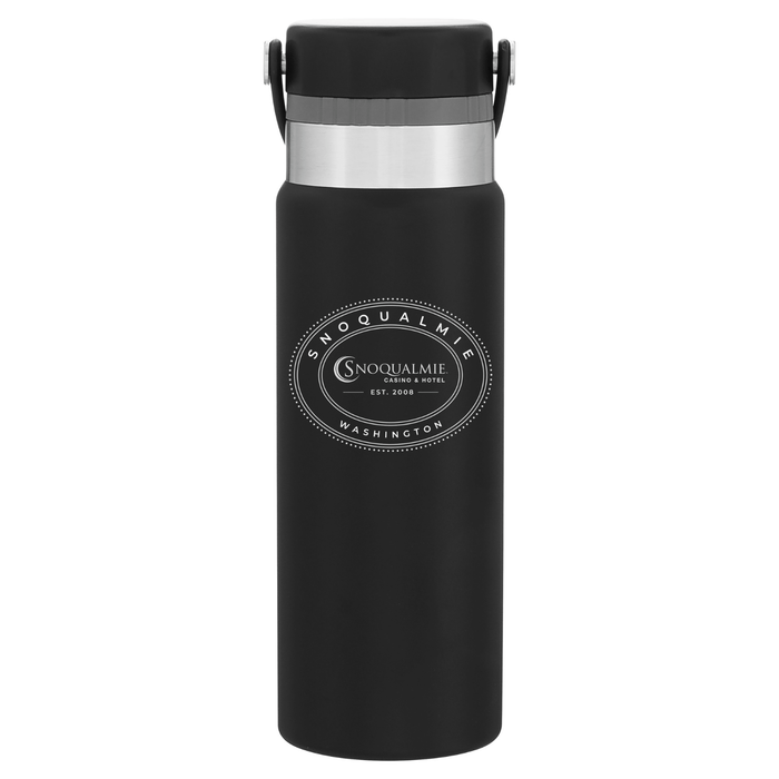25 Oz. Sipper Stainless Insulated Water Bottle Printed with a Customizable OVAL COLLECTION Design