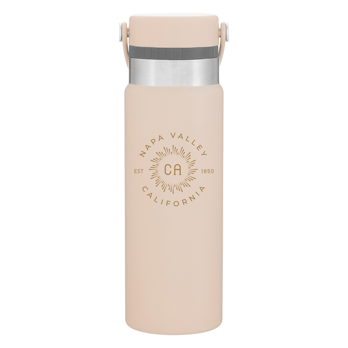 25 Oz. Sipper Stainless Insulated Water Bottle Printed with a Customizable BURST COLLECTION Design