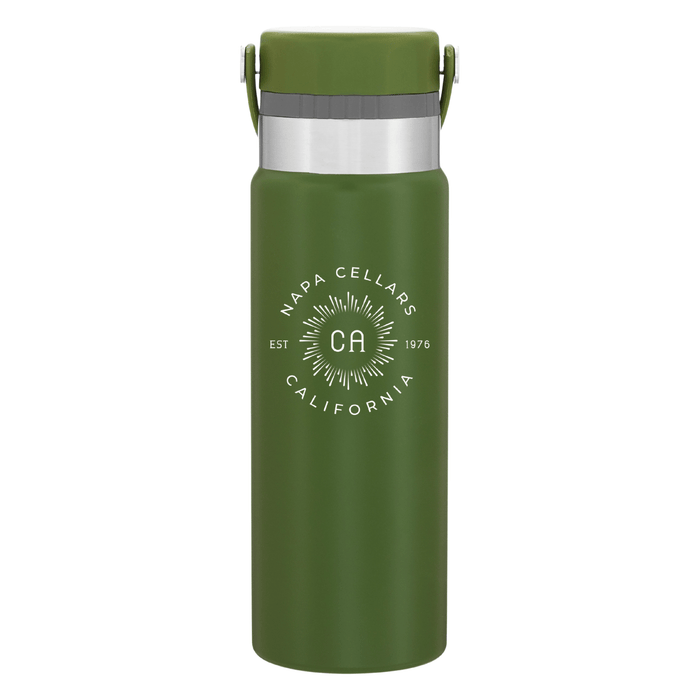 25 Oz. Sipper Stainless Insulated Water Bottle Printed with a Customizable BURST COLLECTION Design
