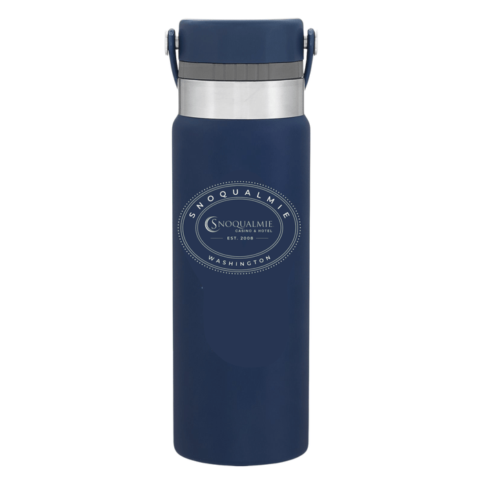 25 Oz. Sipper Stainless Insulated Water Bottle Printed with a Customizable OVAL COLLECTION Design