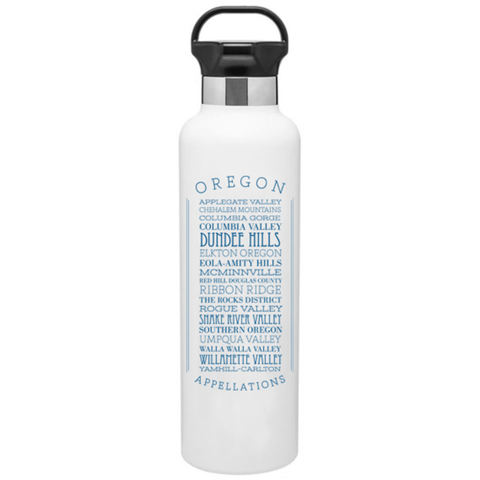 24 Oz. Stainless Insulated Gear Water Bottle Printed with a Customizable Appellations Design